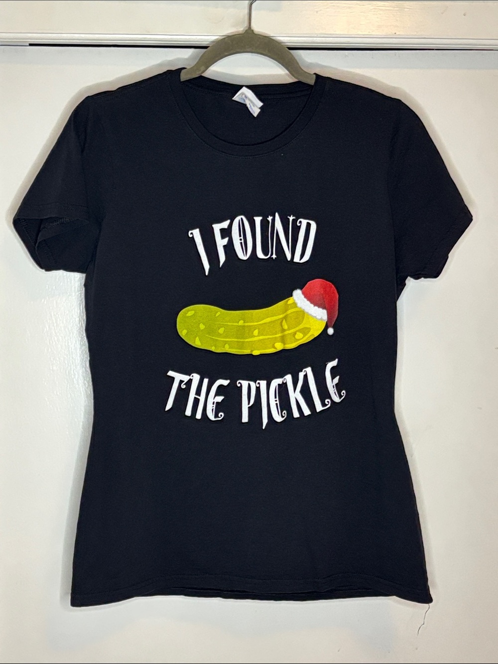 Black 'I Found The Pickle' Graphic Tee